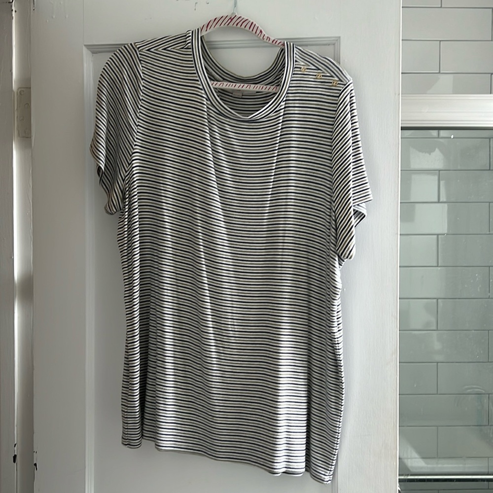 Loft stripped blouse